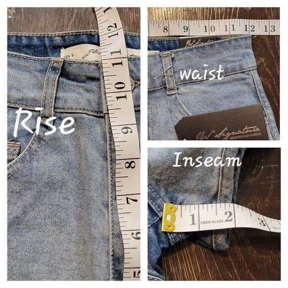 JW Signature Denim Dolphin Hem Shorts - Picture 15 of 15